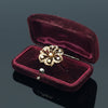 Victorian Natural Pearl 14K Yellow Gold Brooch