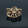Victorian Natural Pearl 14K Yellow Gold Brooch