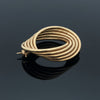 Retro 14K Yellow Gold Brooch Swirl Brooch