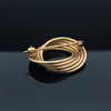 Retro 14K Yellow Gold Brooch Swirl Brooch