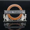 Retro 1930's London Transport Underground Roundel Brooch By W. J. Dingley of Birmingham. Number 3880. Silver