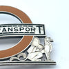 Retro 1930's London Transport Underground Roundel Brooch By W. J. Dingley of Birmingham. Number 3880. Silver