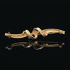 Contemporary Diamond & 14K Yellow Gold Brooch