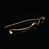 Contemporary 14K Yellow Gold Brooch