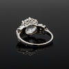 Estate Art Deco 4.54ct Old European Cut Diamond Platinum Ring (GIA)