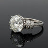 Estate Art Deco 4.54ct Old European Cut Diamond Platinum Ring (GIA)
