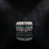 Estate Natural Color Change Alexandrite and Diamond Platinum Ring