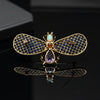 Estate Hand Made Lapis, Opal, Amethyst and Citrine Butterfly 14Kt Yellow Gold Pendant/Brooch