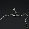 Estate Rare Color Change Cat's Eye Natural Alexandrite Platinum Necklace