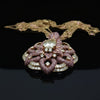 Personal Estate of Sultan of Brunei - Hassanal Bolkiah -Fancy Vivid Pink & Yellow Diamond (GIA) 18K Yellow/Rose Gold Necklace