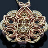 Personal Estate of Sultan of Brunei - Hassanal Bolkiah -Fancy Vivid Pink & Yellow Diamond (GIA) 18K Yellow/Rose Gold Necklace