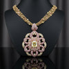 Personal Estate of Sultan of Brunei - Hassanal Bolkiah -Fancy Vivid Pink & Yellow Diamond (GIA) 18K Yellow/Rose Gold Necklace