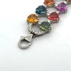 Estate 52cttw Multi Color Sapphire and Diamond Bracelet (GIA Report)