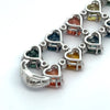 Estate 52cttw Multi Color Sapphire and Diamond Bracelet (GIA Report)