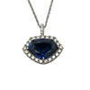 Estate Madagascar 5.49ct Sapphire and Diamond Necklace (GIA Report)