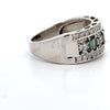 Estate Color Change Alexandrite and Diamond Platinum Ring