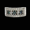 Estate Color Change Alexandrite and Diamond Platinum Ring