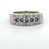Estate Color Change Alexandrite and Diamond Platinum Ring