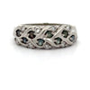 Estate Color Change Alexandrite and Diamond Platinum Ring