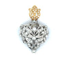 Estate Edwardian 1910 3.25cttw Diamond & Pearl 18Kt White & Yellow Gold Pendant