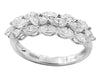 Effy Diamond and 14K White Gold Three Row Ring