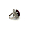 Estate 46.89 ct Star Ruby 3.25 cttw Diamond Platinum Ring 14991
