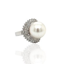  South Sea Pearl, 18K Gold and Diamond Ring