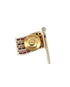 The Presidential American Flag Diamond, Ruby, Sapphire Lapel Brooch 14K Yellow Gold 15308