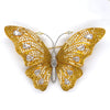 Butterfly Natural Fancy Yellow and White Diamond 18Kt Yellow and White Gold Brooch