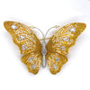 Butterfly Natural Fancy Yellow and White Diamond 18Kt Yellow and White Gold Brooch