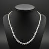 Designer ECH Contemporary 6.80 cttw Diamond 14K White Gold Necklace