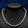 Designer ECH Contemporary 10.63 cttw Diamond 14K White Gold Necklace