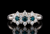 Estate Alexandrite & Diamond Platinum Ring