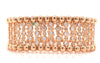 Diamond and 18K Rose Gold Stretch Bracelet