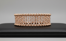  Diamond and 18K Rose Gold Stretch Bracelet