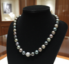Fine Multi Color 10.50-12.30mm South Sea 18Kt White Gold Pearl Necklace