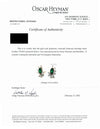 NYC Designer Oscar Heyman Gem Emerald and Diamond Platinum and 18Kt Yellow Gold Earrings