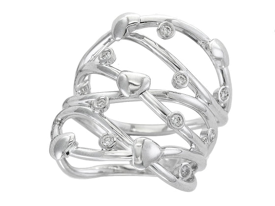 Effy Diamond and 14K White Gold Ring