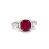Ruby and Diamond Platinum Ring
