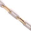 Pave Diamond Link-Paper Clip Bracelet