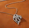 Contempary 2.01 ctw Diamond and 18K White Gold Panther Necklace