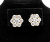 Maya Lianna .75 ctw Diamond and 14K Yellow Gold Cluster Earrings