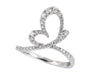 Effy Diamond and 14K White Gold Butterfly Ring