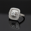 Designer Odelia Diamond 14K White Gold Cluster Ring