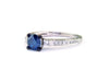 Effy Blue and White Diamond and 14K White Gold Ring