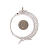 Italian Designer Porrati Diamond and 18K White Gold Pendant