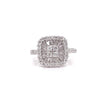 Diamond 14K White Gold Cluster Ring