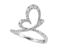 Effy Diamond and 14K White Gold Butterfly Ring