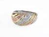 Effy Diamond 14K Tricolor Gold Ring