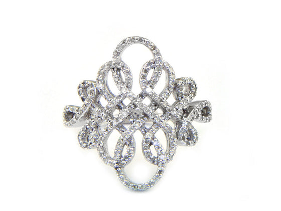 Effy Diamond and 14K White Gold Ring